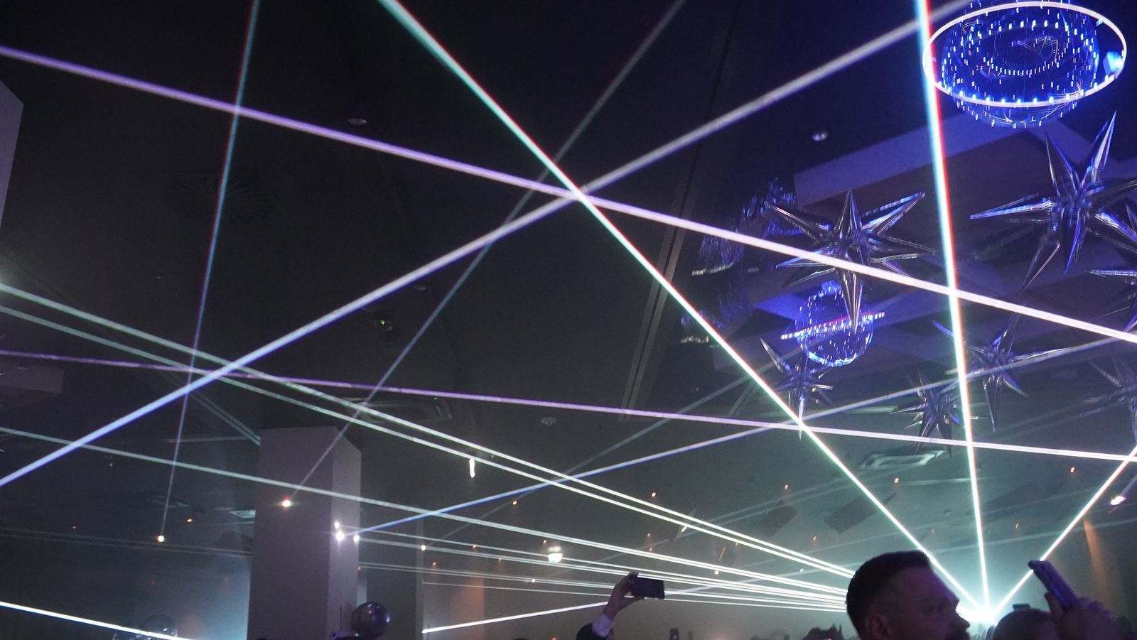 Pokaz laserowy podczas eventu